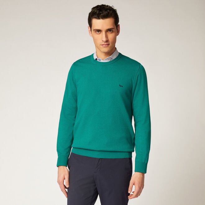 (image for) Crew-neck organic cotton pullover On Line