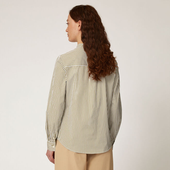 Shop Online Camicia in cotone con collo alla coreana harmont & blaine sito ufficiale