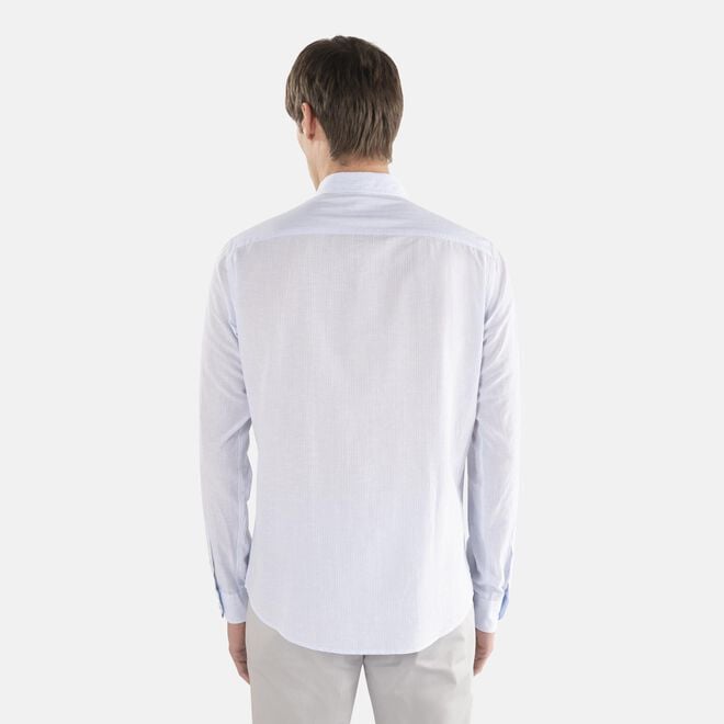 85% Codice Sconto Camicia in lino e cotone con interni a contrasto Comperare