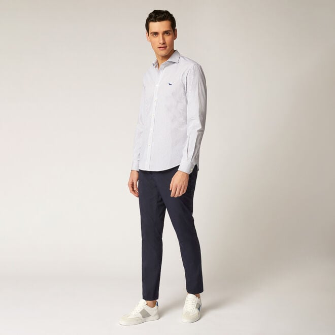 Shop Online Camicia narrow-fit con interni a contrasto