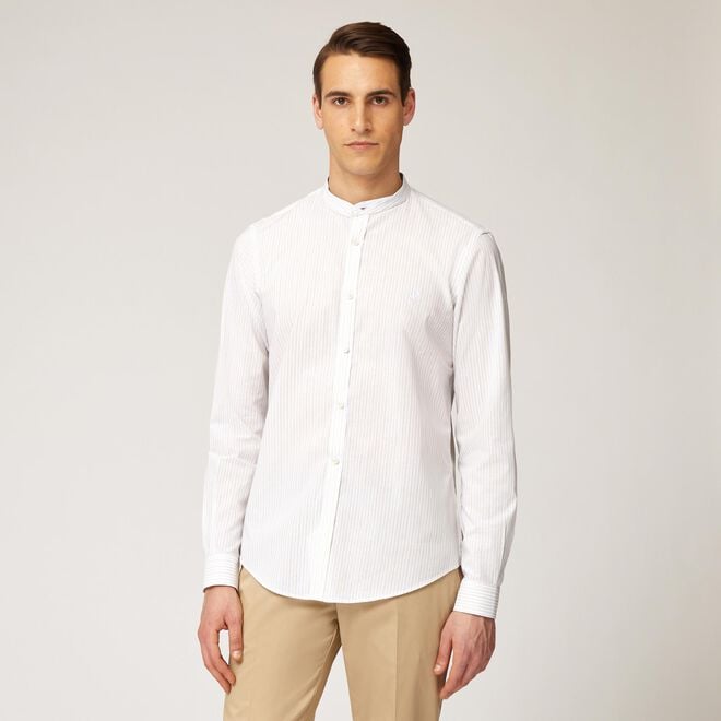 (image for) Camicia in cotone con colletto alla coreana harmont & blaine negozi