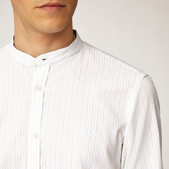 Camicia in cotone con colletto alla coreana harmont & blaine negozi