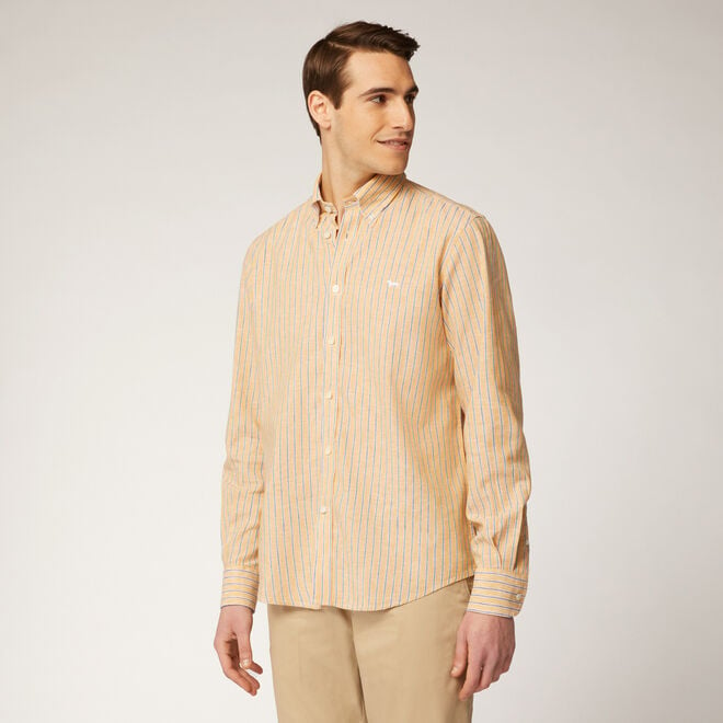 (image for) Al 70 Outlet Camicia in lino e cotone a righe