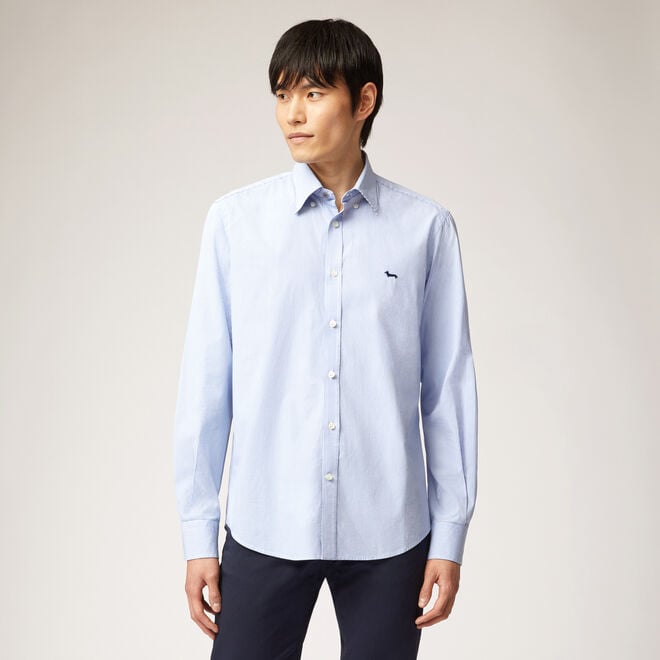 (image for) Check shirt with contrasting inserts in saldo fino al -80%