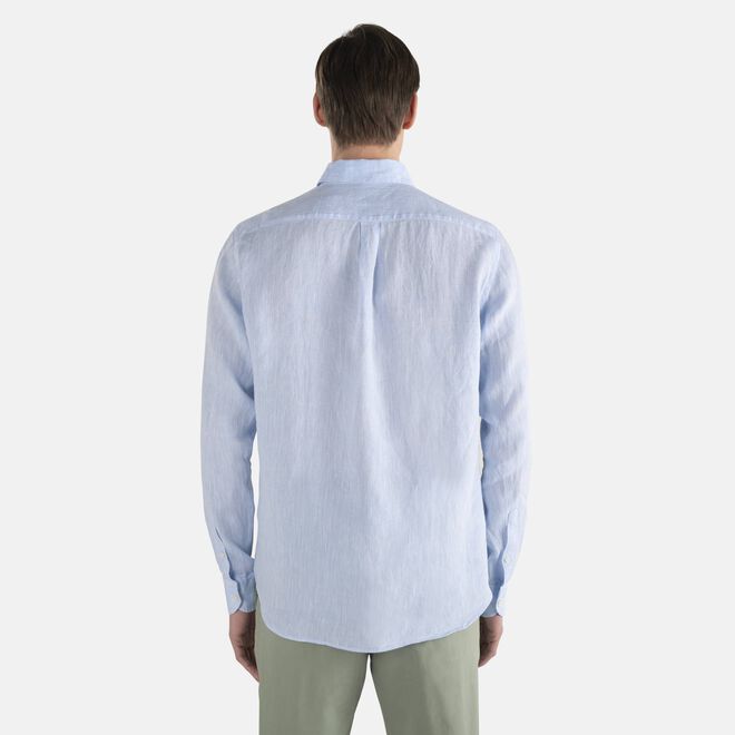 Outlet Sconti Online Camicia in lino con contrasti interni