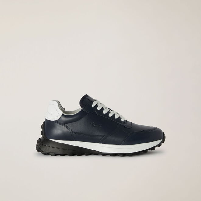 (image for) saldi harmont e blaine Sneaker in pelle con motivo bassotti - Click Image to Close