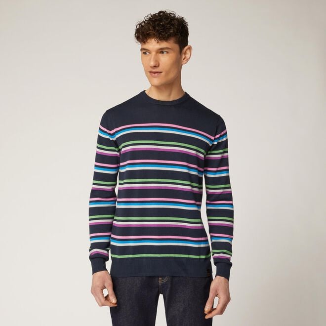 (image for) Sale Pullover girocollo a righe multicolor Classiche