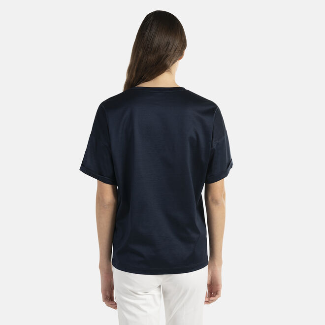 T-shirt in cotone con stampa logo Codice Sconto
