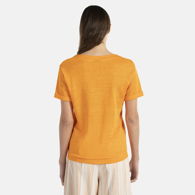 T-shirt oversize in lino Negozi Online