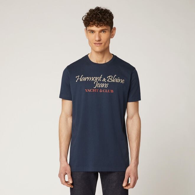 (image for) T-shirt con logo e scritta a contrasto Please Shop Online