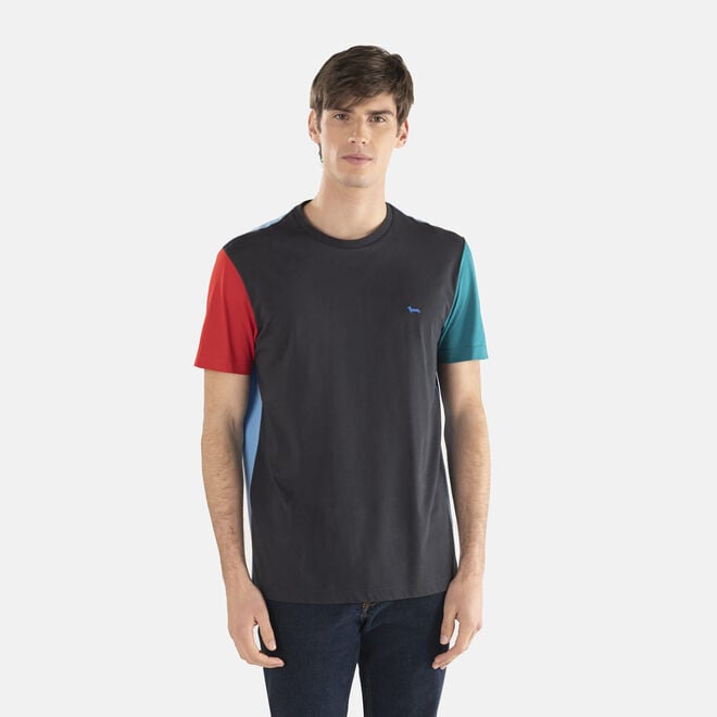 (image for) harmont & blaine outlet online T-shirt in cotone con contrasti 85% Codice Sconto
