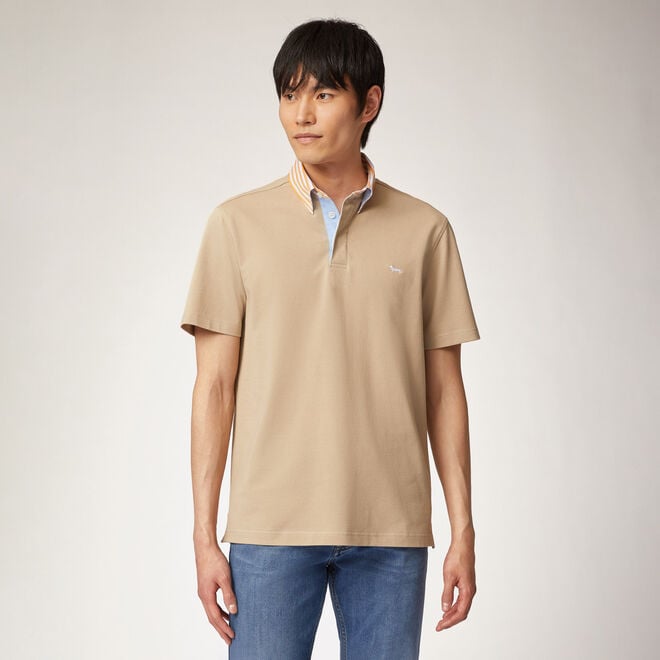 (image for) harmont & blaine Regular-fit vietri polo shirt with contrasting collar - Click Image to Close