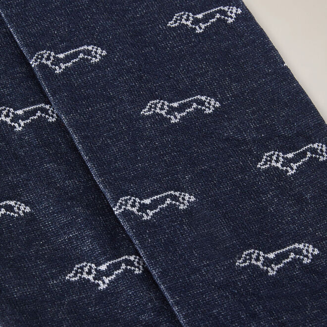 harmont & blaine saldi Long socks with dachshunds all over In Offerta